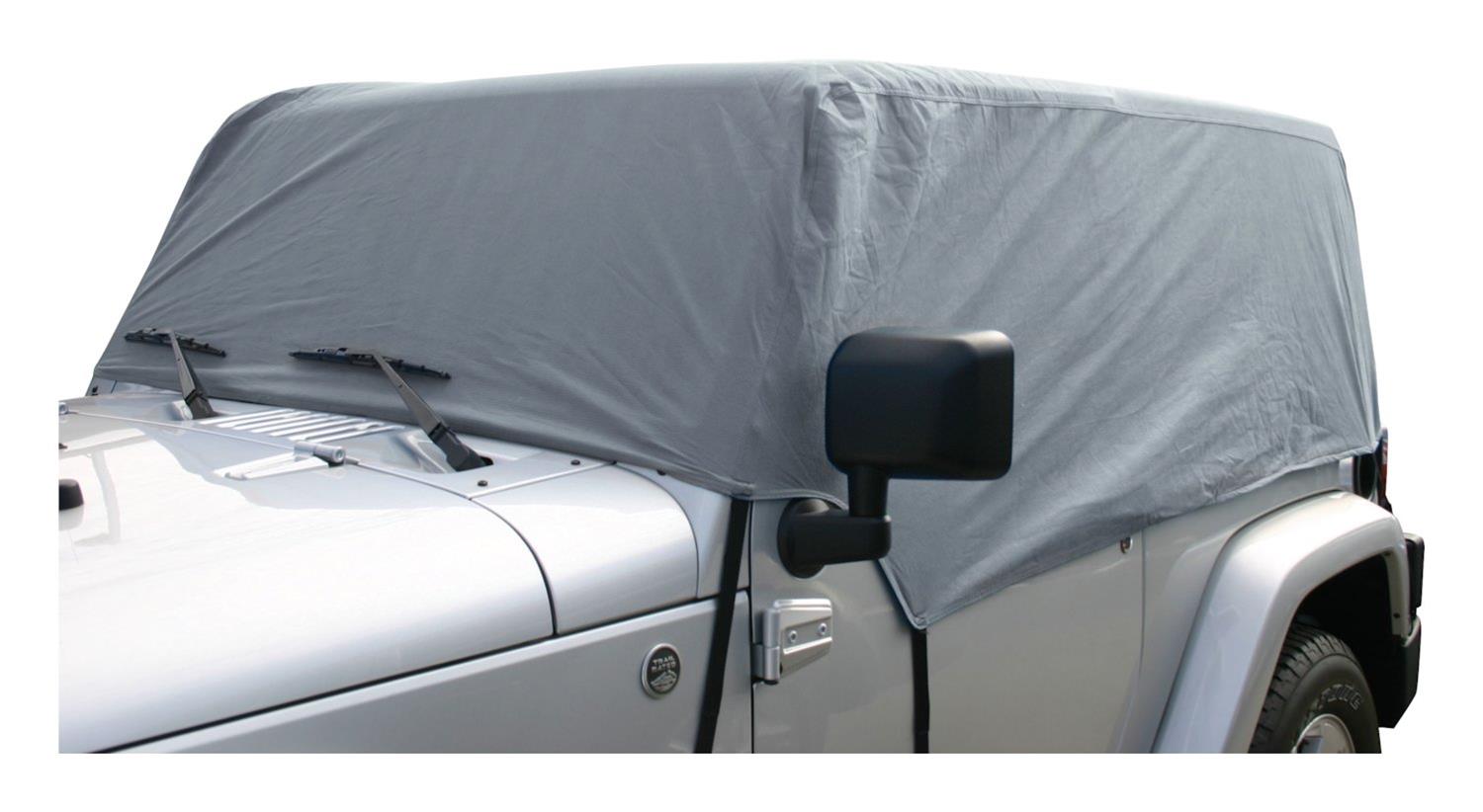 RT Off-Road Cab Covers for 2007-2017 WRANGLER, 2018 WRANGLER JK - CC10509 Cover, Polypropylene, Gray, Jeep, Each