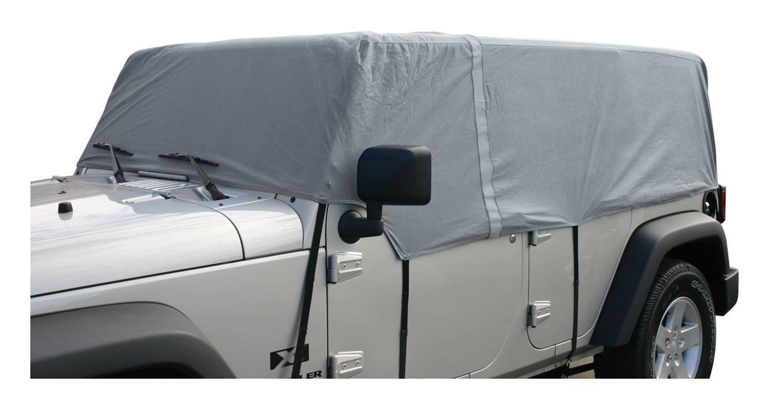 RT Off-Road Cab Covers for 2007-2017 WRANGLER, 2018 WRANGLER JK - CC10609 Cover, Polypropylene, Gray, Jeep, Each