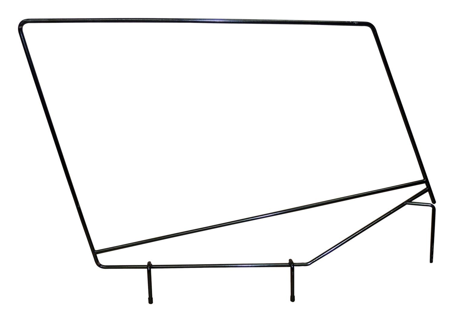 RT Off-Road Soft Top Door Frames for 1987-1995 WRANGLER - DF100YJ Frames, Upper, Steel, Black, Jeep, Pair