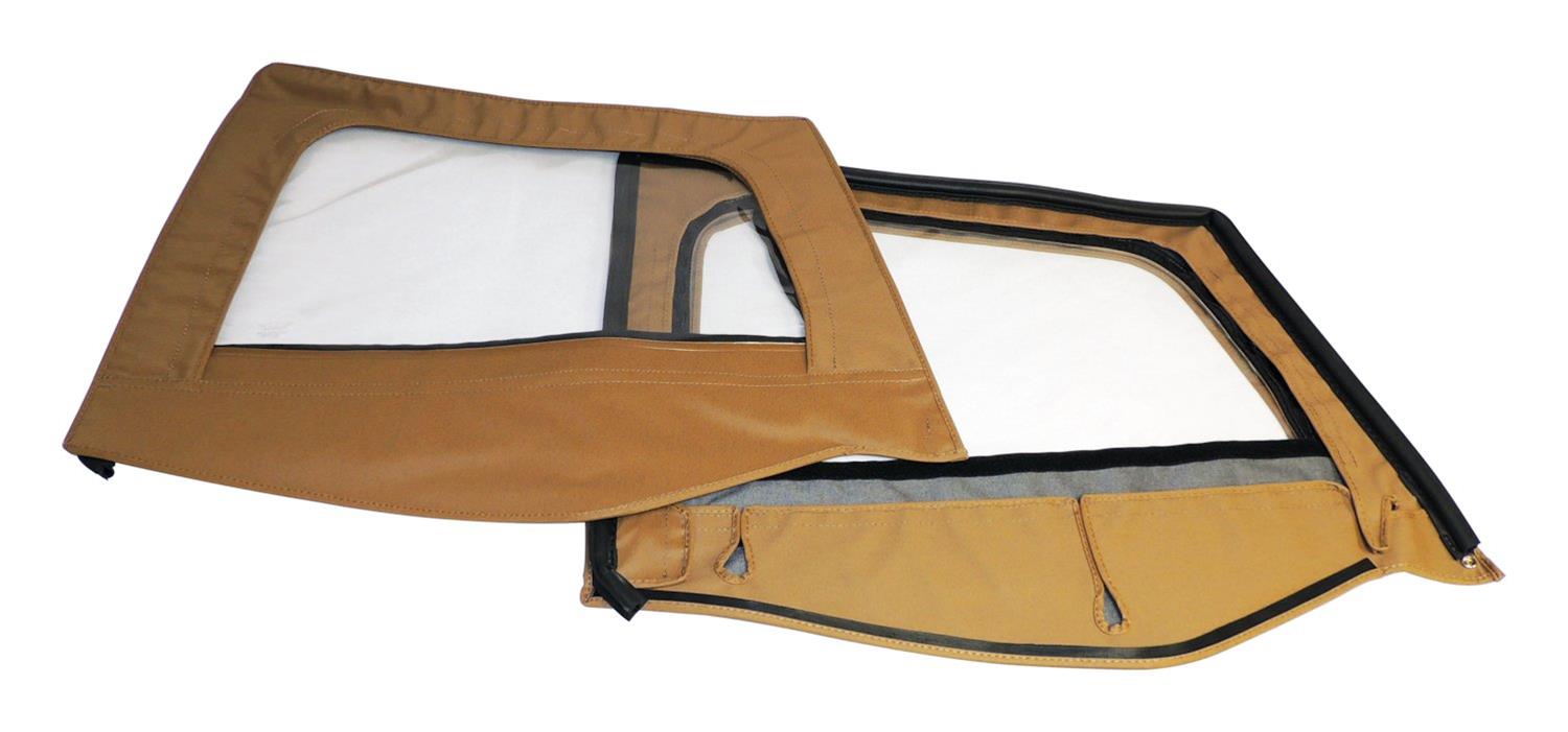 RT Off-Road Door Skins for 1987-1995 WRANGLER - DS10037 Skins, Driver and Passenger Side Upper, Fabric, Spice, Jeep, Pair