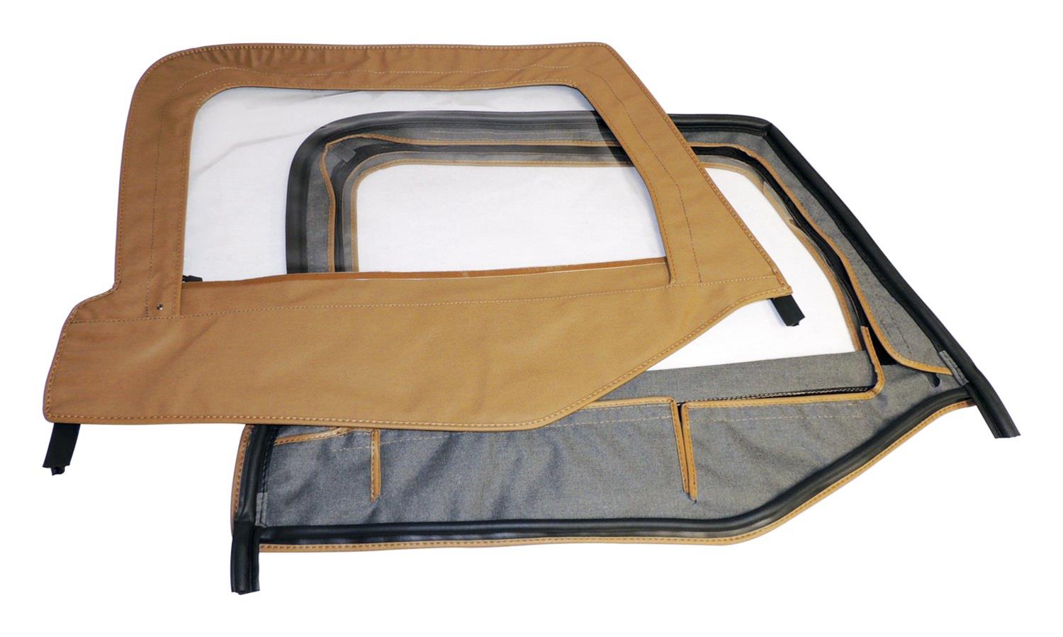 RT Off-Road Door Skins for 1997-2006 WRANGLER - DS10137 Skins, Driver and Passenger Side Upper, Fabric, Spice, Jeep, Pair