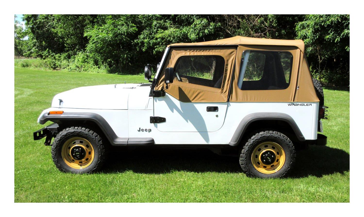 RT Off-Road Replacement Soft Tops for 1987-1995 WRANGLER - RT10037 Top, Replacement, Fabric, Spice, Upper Doors, Clear Windows, Jeep, Each thumbnail 2