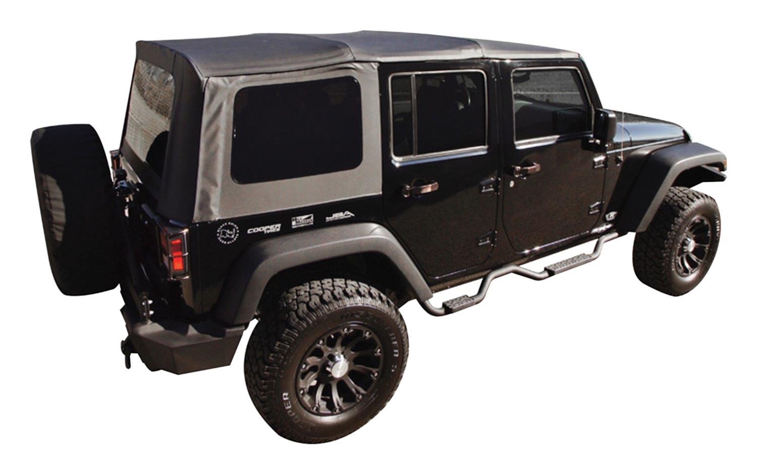 RT Off-Road Replacement Soft Tops for 2007-2009 WRANGLER - RT10635T Top, Replacement, Fabric, Black Diamond, Tinted Windows, Jeep, Each