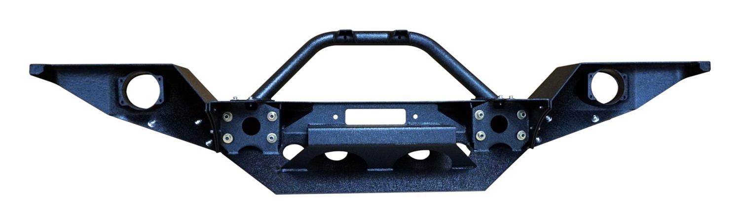 RT Off-Road Heavy-Duty Bumpers for 2020 GLADIATOR, 2018-2021 WRANGLER - RT20046 Bumper, Front, Fabricated, Stinger, Steel, Full Width, Winch Mount, OEM Fog Light Holes, Black Textured Powdercoated, Jeep, Each thumbnail 3