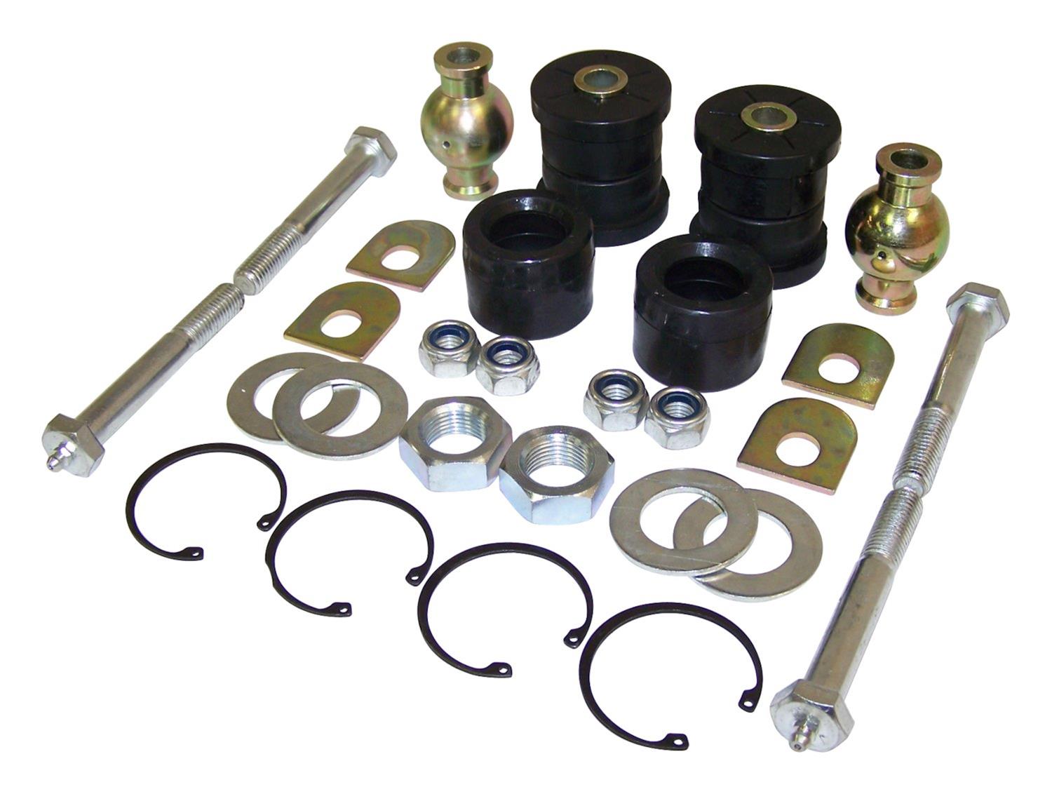 RT Off-Road Control Arm Service Kits for 1984-2001 CHEROKEE, 1993-1998 GRAND 1997-2006 WRANGLER - RT21016 Kit, Front Lower, Black Rubber Bushings, RT, Jeep, Kit