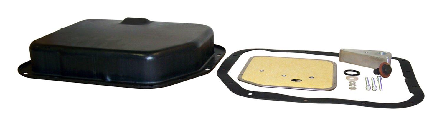 RT Off-Road Transmission Pans RT24001 Automatic Pan, Deep, Steel, Black, Chrysler, Torqueflite A-904, Torqueflite A-999, Kit thumbnail 3