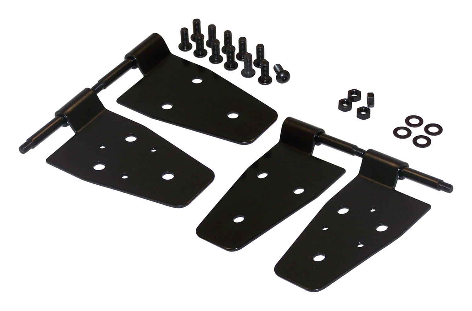 RT Off-Road Door Hinges for 1987-2006 WRANGLER - RT26003 Hinges, Steel, Black, Jeep, Set of 4