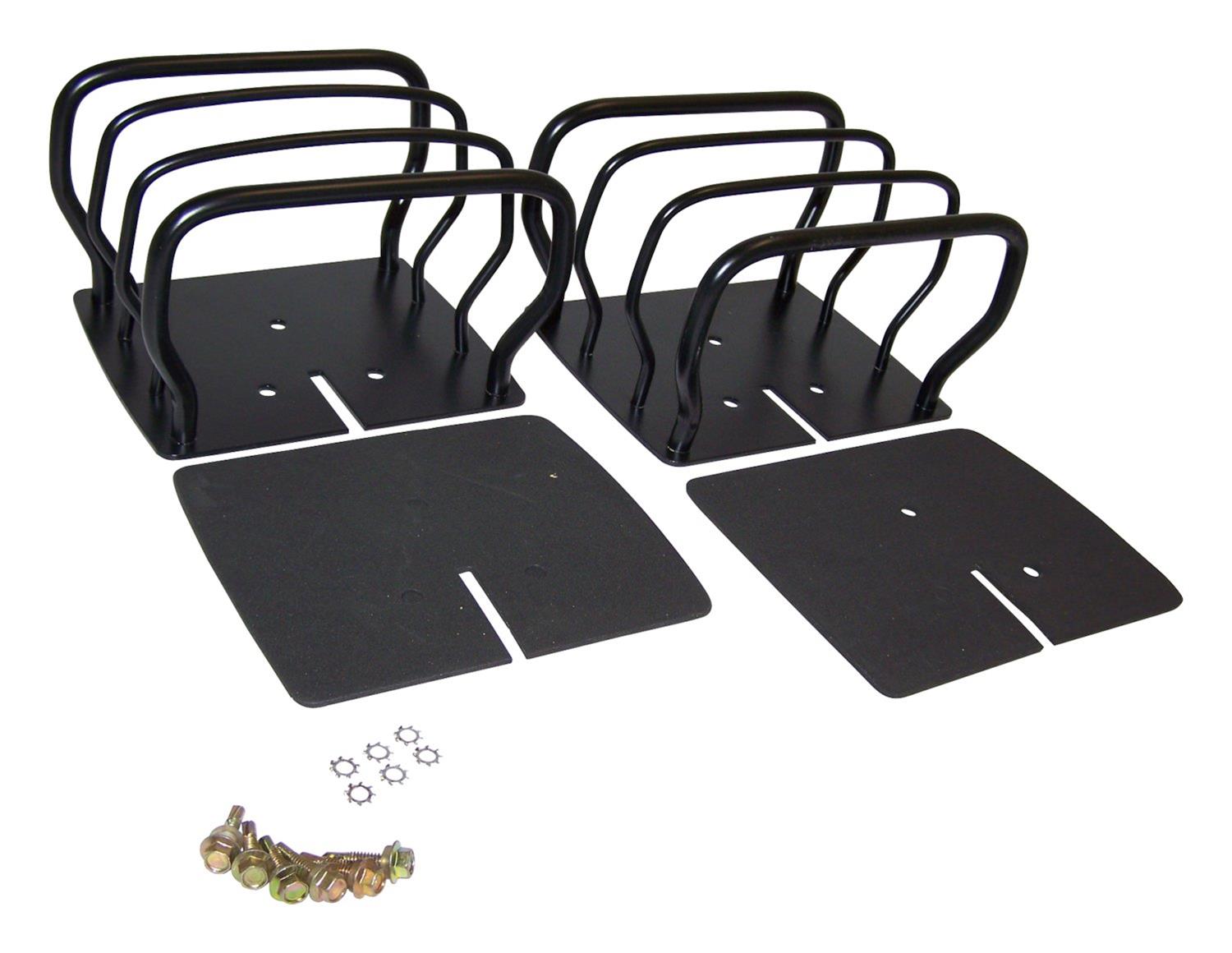 RT Off-Road Tail Lamp Guards RT26017 Guards, Euro Style, Steel, Black, Jeep, Pair