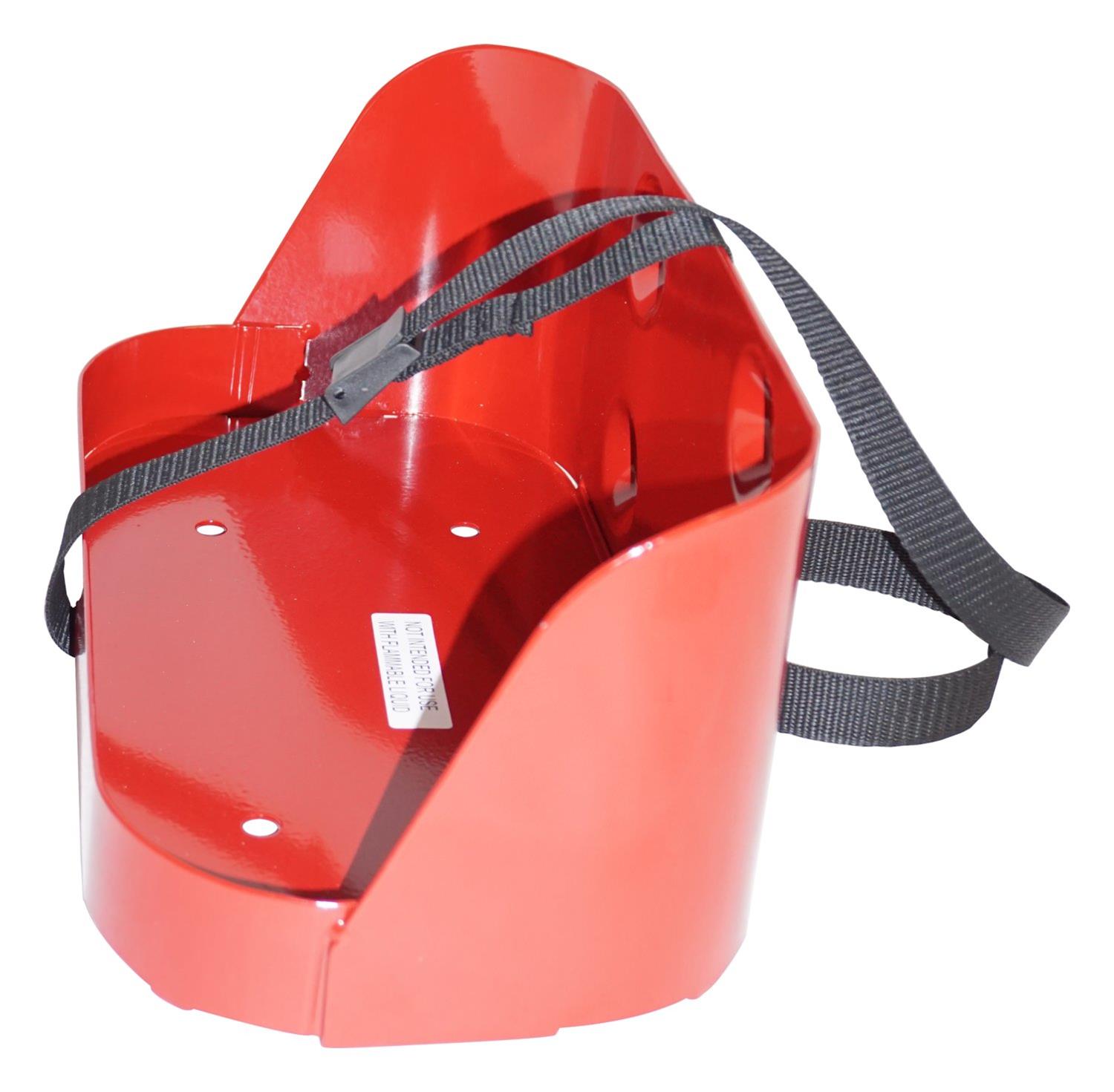 RT Off-Road Fuel Can Holders RT26088 Storage Mount, Jerry Mount, Red Powder Coated Steel, Universal Applications thumbnail 2