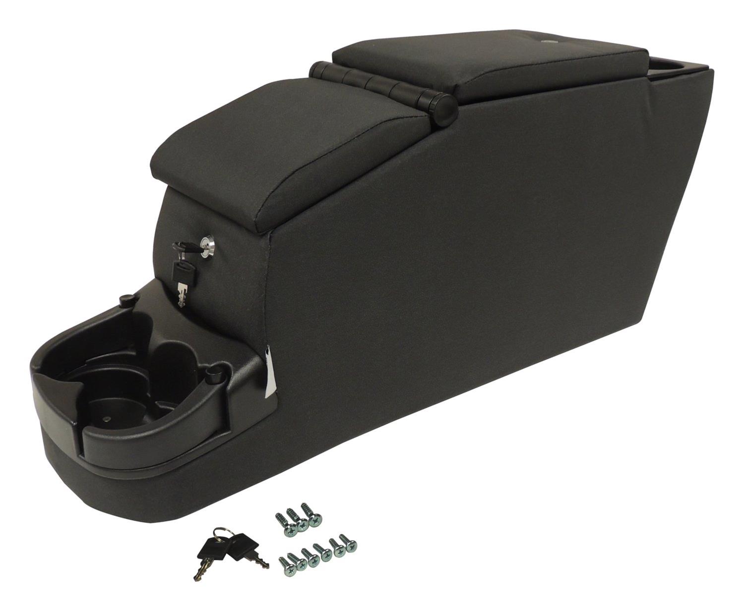 RT Off-Road Center Consoles RT27047 Console, Floor Hump Location, Lockable, Cup Holder, Black, Jeep, Each