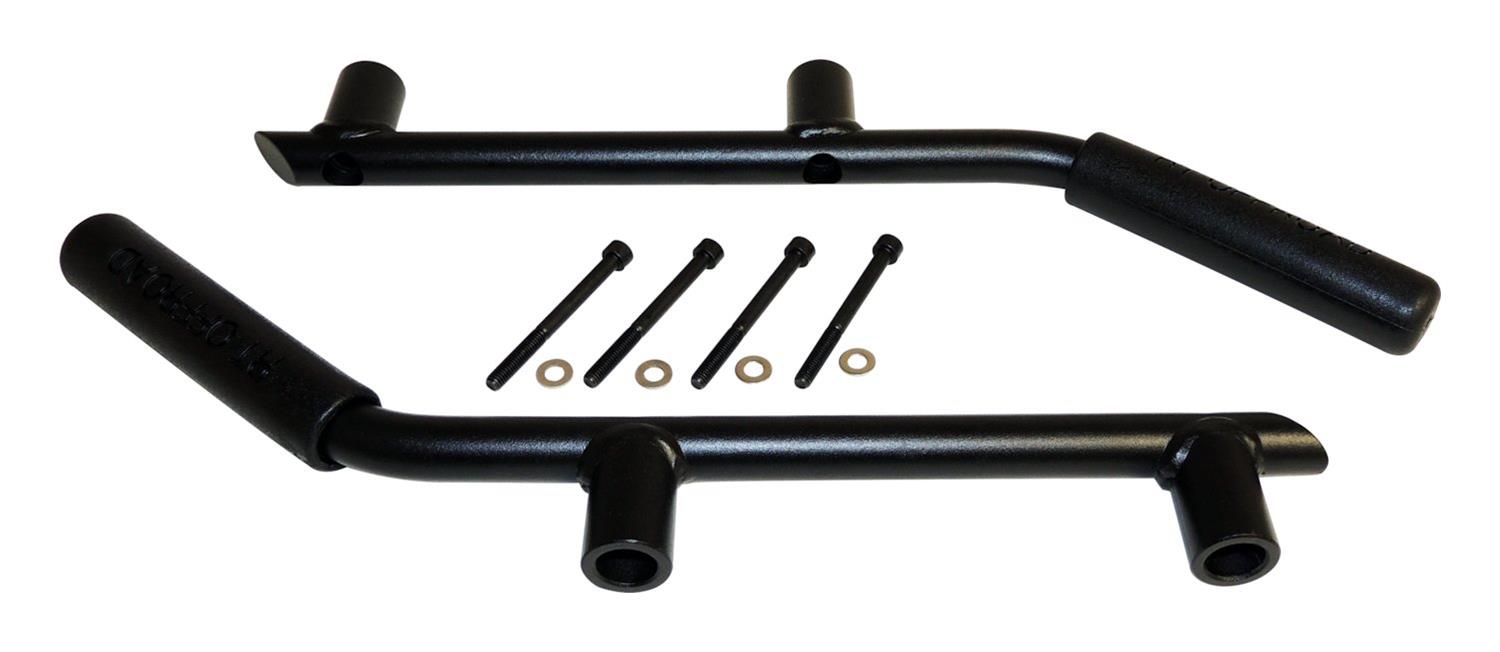 RT Off-Road Interior Grab Handles RT27058 Handle Set, Black Powder Coated Steel Rear Handle Set for 07-18 Jeep JK Wrangler thumbnail 4
