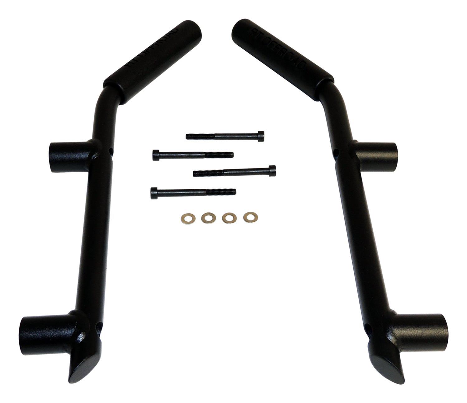 RT Off-Road Interior Grab Handles RT27058 Handle Set, Black Powder Coated Steel Rear Handle Set for 07-18 Jeep JK Wrangler thumbnail 5