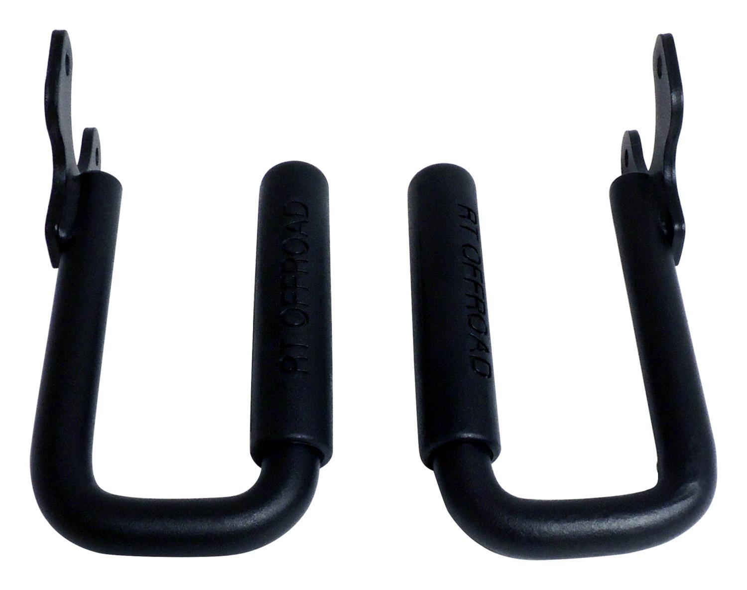 RT Off-Road Interior Grab Handles RT27061 Handle Set, Black Powder Coated Steel Front Handle Set for 1997-2006 Jeep TJ Wrangler thumbnail 3