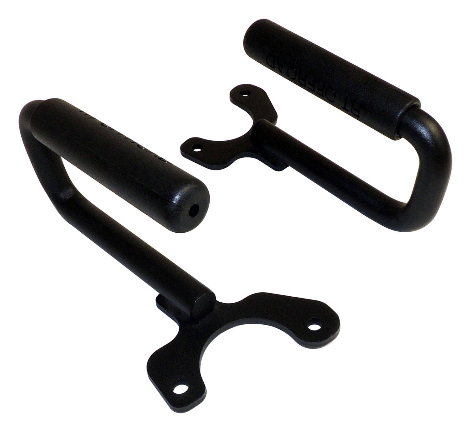RT Off-Road Interior Grab Handles RT27061 Handle Set, Black Powder Coated Steel Front Handle Set for 1997-2006 Jeep TJ Wrangler thumbnail 4