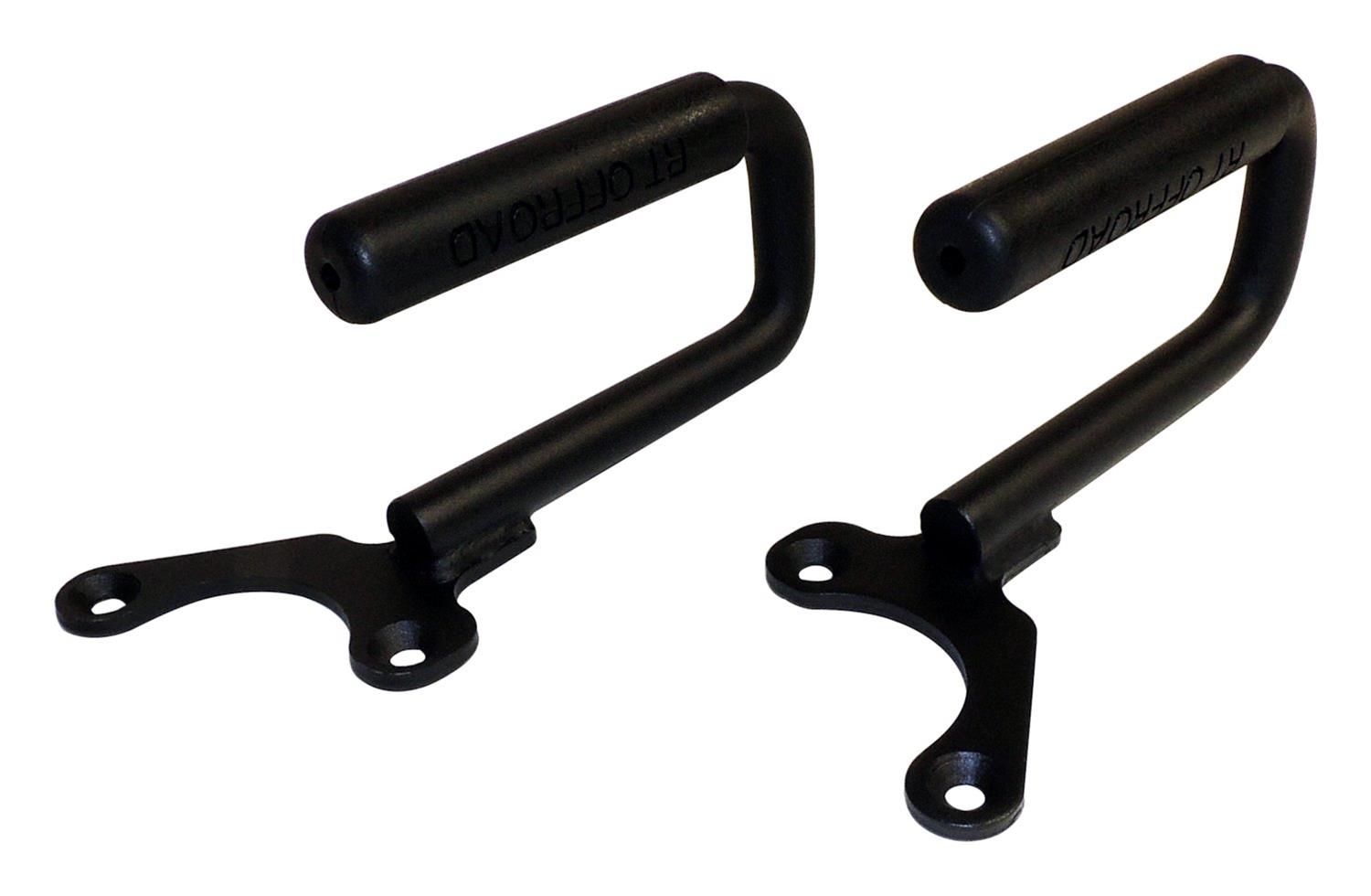 RT Off-Road Door Grab Handles RT27062 Handle Set, Black Powder Coated Steel Front Handle Set for 1987-1995 Jeep YJ Wrangler thumbnail 5