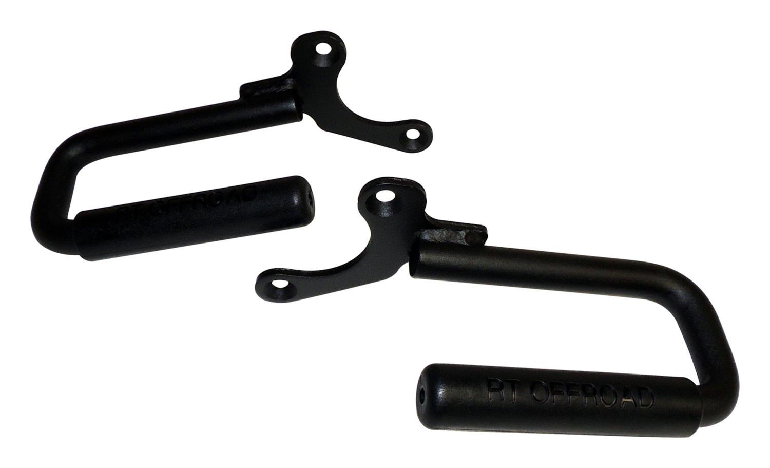 RT Off-Road Door Grab Handles RT27062 Handle Set, Black Powder Coated Steel Front Handle Set for 1987-1995 Jeep YJ Wrangler thumbnail 2