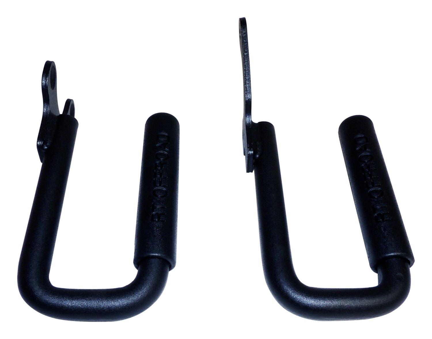 RT Off-Road Door Grab Handles RT27062 Handle Set, Black Powder Coated Steel Front Handle Set for 1987-1995 Jeep YJ Wrangler thumbnail 4