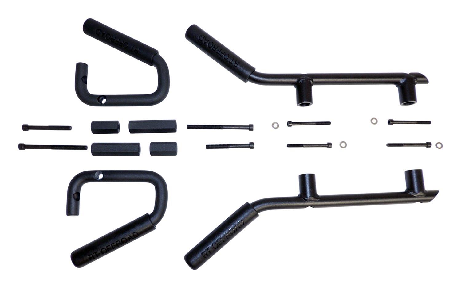 RT Off-Road Interior Grab Handles RT27063 Handle Kit, Black Powder Coated Steel F & R Handle Kit for 07-18 Jeep JK Wrangler thumbnail 4