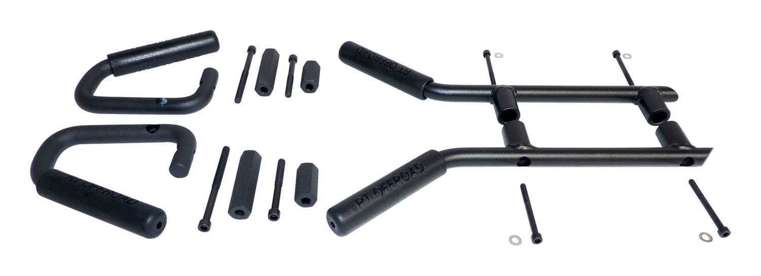 RT Off-Road Interior Grab Handles RT27063 Handle Kit, Black Powder Coated Steel F & R Handle Kit for 07-18 Jeep JK Wrangler thumbnail 3