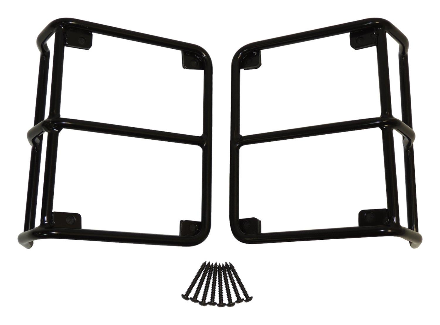 RT Off-Road Tail Lamp Guards for 2007-2017 WRANGLER, 2018 WRANGLER JK - RT28002 Guards, Steel, Black, Jeep, Pair
