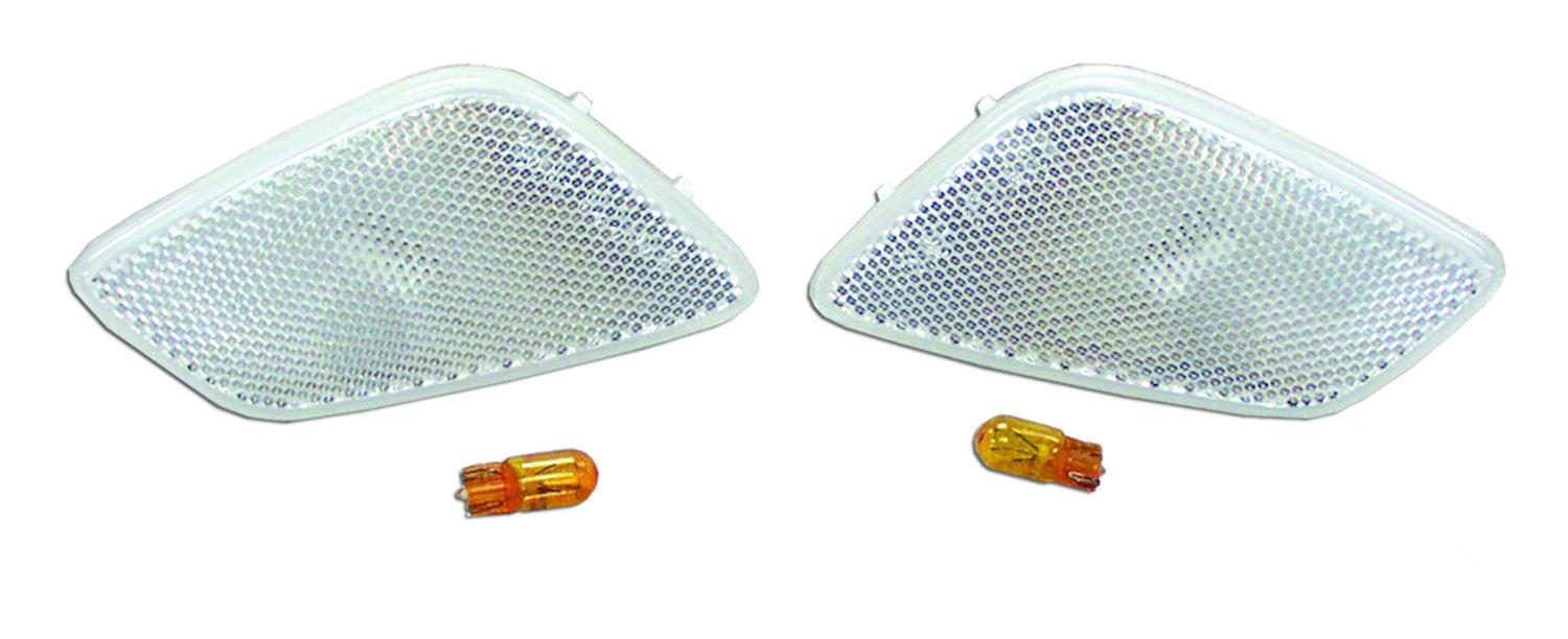RT Off-Road Side Marker Lamp Kits for 1997-2006 WRANGLER - RT28017 Lights, Front, Clear Lens, Jeep, Pair