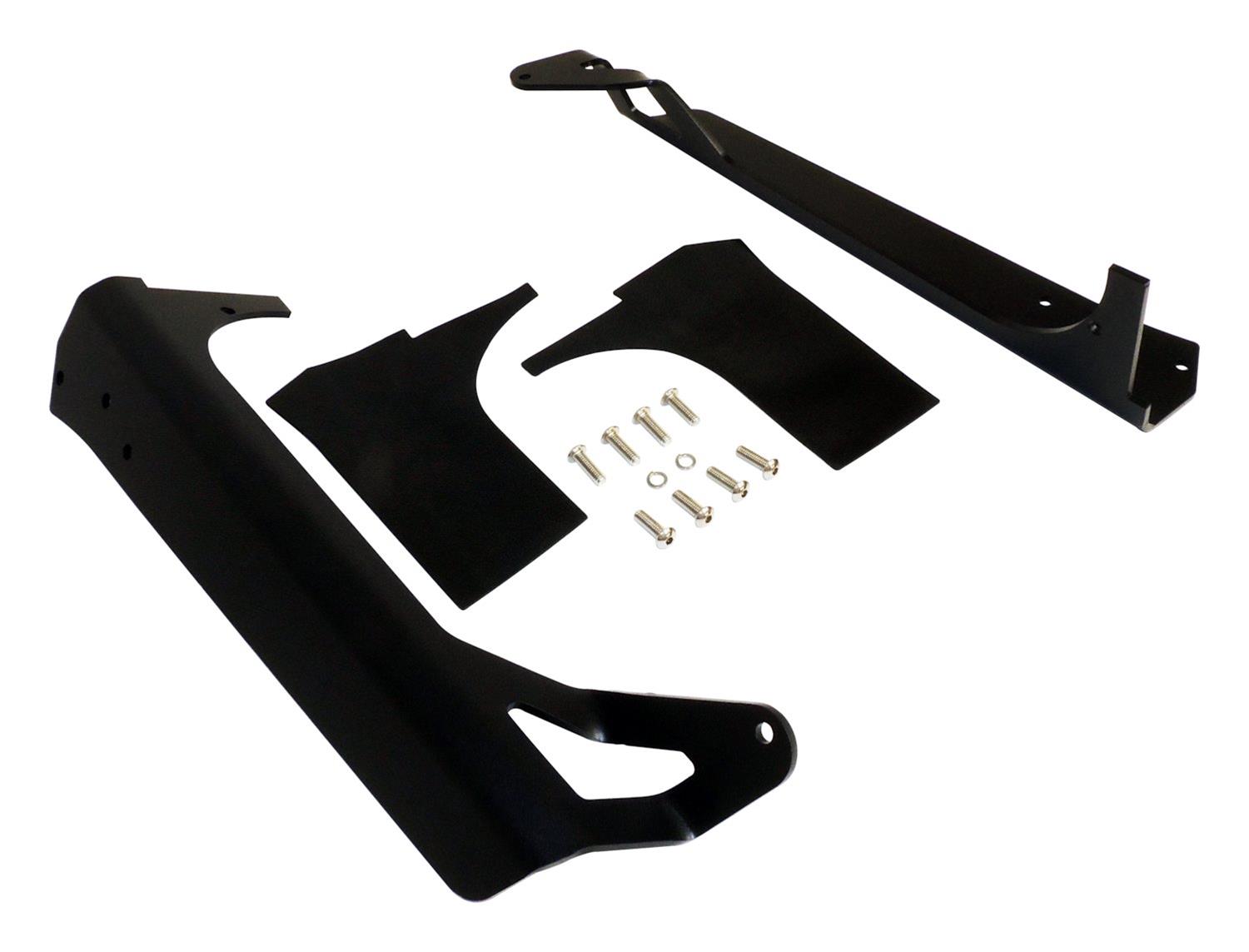 RT Off-Road Light Mount Brackets RT28090 Auxilary Brackets, 50" LED Bar Windshield Mounting Bracket Set for 1997-2006 Jeep TJ Wrangler thumbnail 5