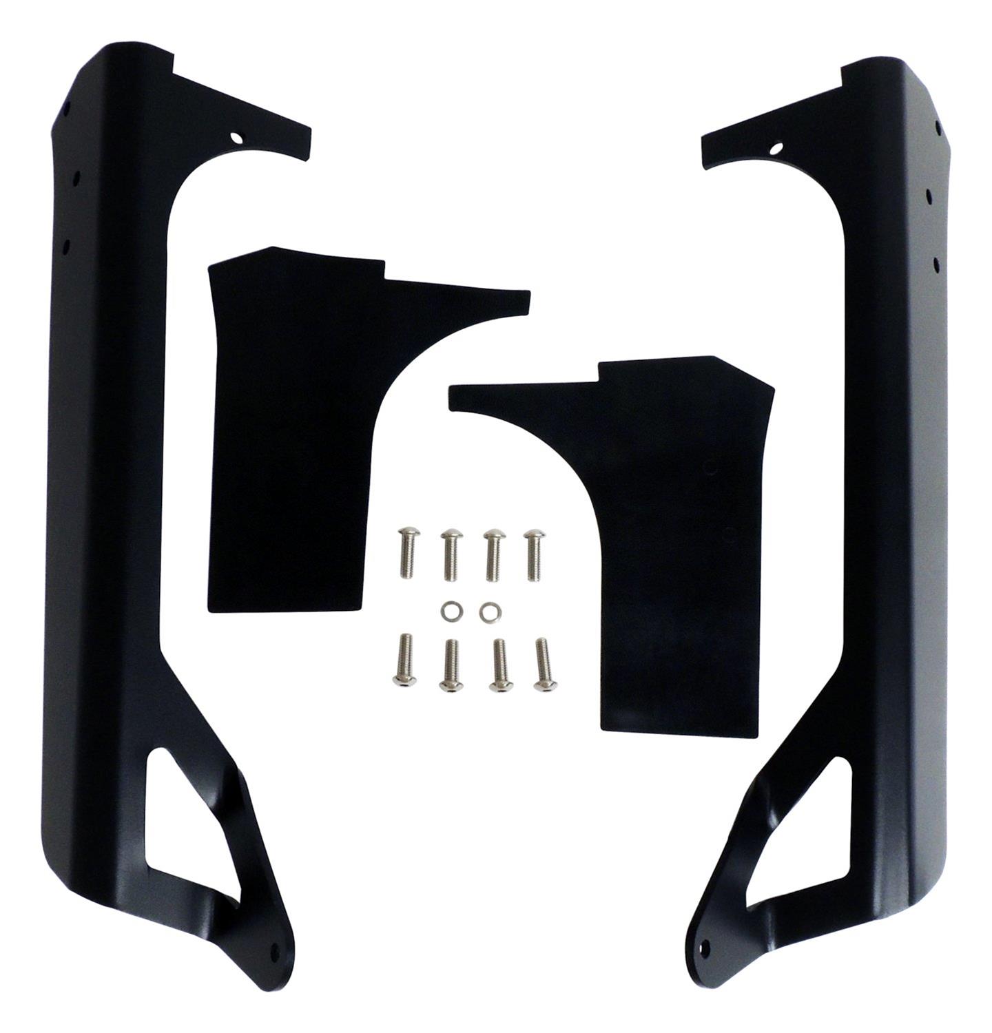 RT Off-Road Light Mount Brackets RT28090 Auxilary Brackets, 50" LED Bar Windshield Mounting Bracket Set for 1997-2006 Jeep TJ Wrangler thumbnail 3