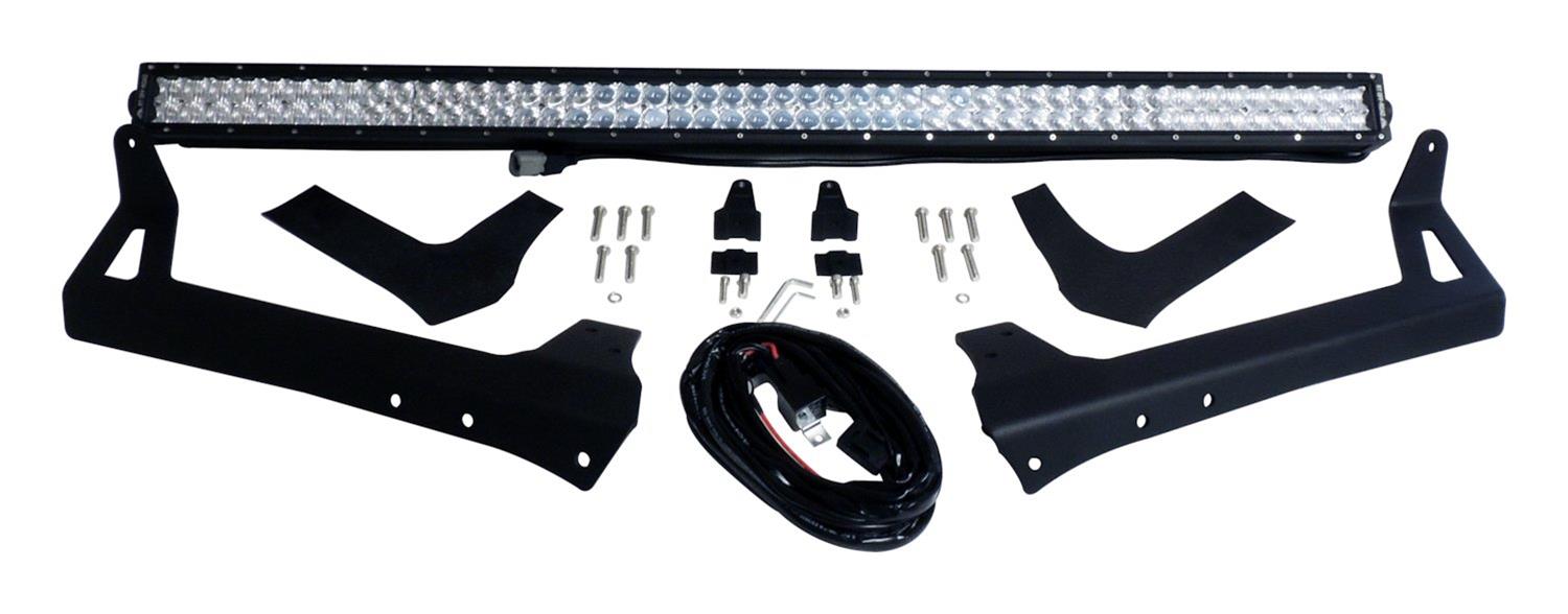 RT Off-Road Light Bars, Pods and Fog Lights RT28093 LED Bar & Bracket Kit, 50" LED Bar Windshield Bracket Kit for 2007-2018 Jeep JK Wrangler