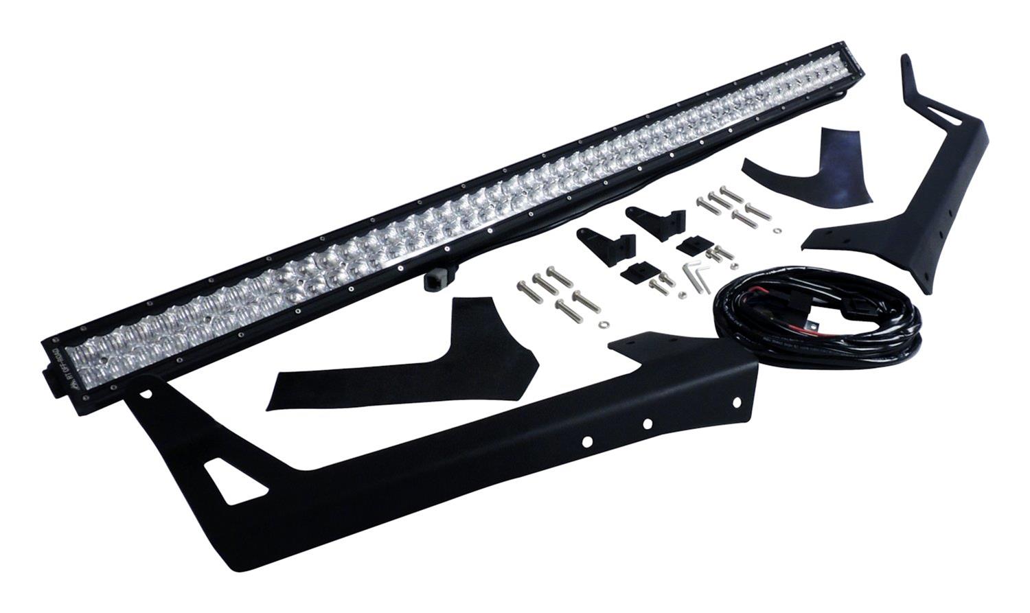 RT Off-Road Light Bars, Pods and Fog Lights RT28093 LED Bar & Bracket Kit, 50" LED Bar Windshield Bracket Kit for 2007-2018 Jeep JK Wrangler thumbnail 2