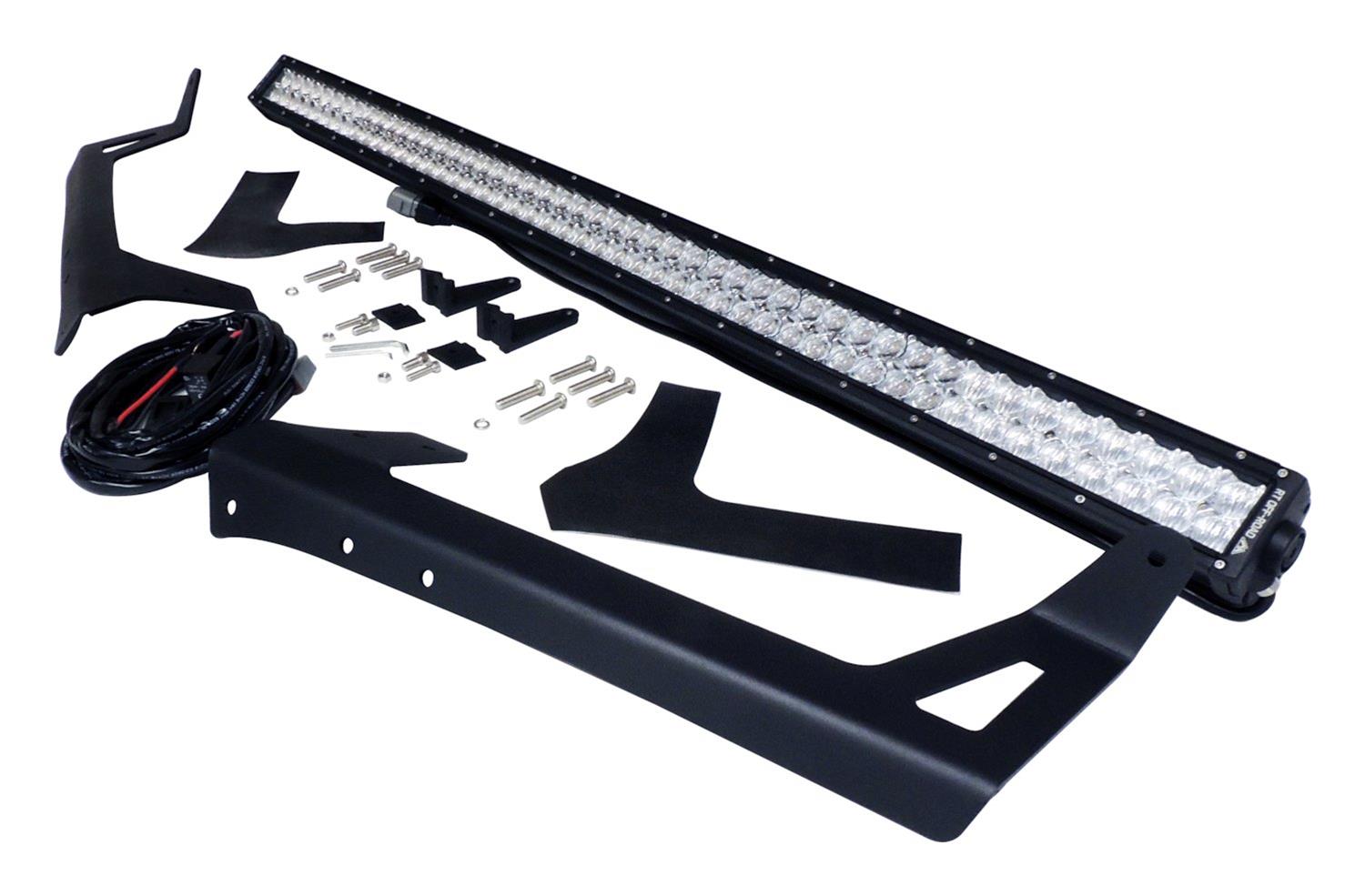 RT Off-Road Light Bars, Pods and Fog Lights RT28093 LED Bar & Bracket Kit, 50" LED Bar Windshield Bracket Kit for 2007-2018 Jeep JK Wrangler thumbnail 3