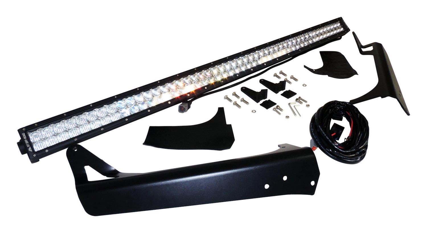RT Off-Road Light Bars, Pods and Fog Lights RT28095 LED Bar & Bracket Kit, 50" LED Bar Windshield Bracket Kit for 1997-2006 Jeep TJ Wrangler thumbnail 2