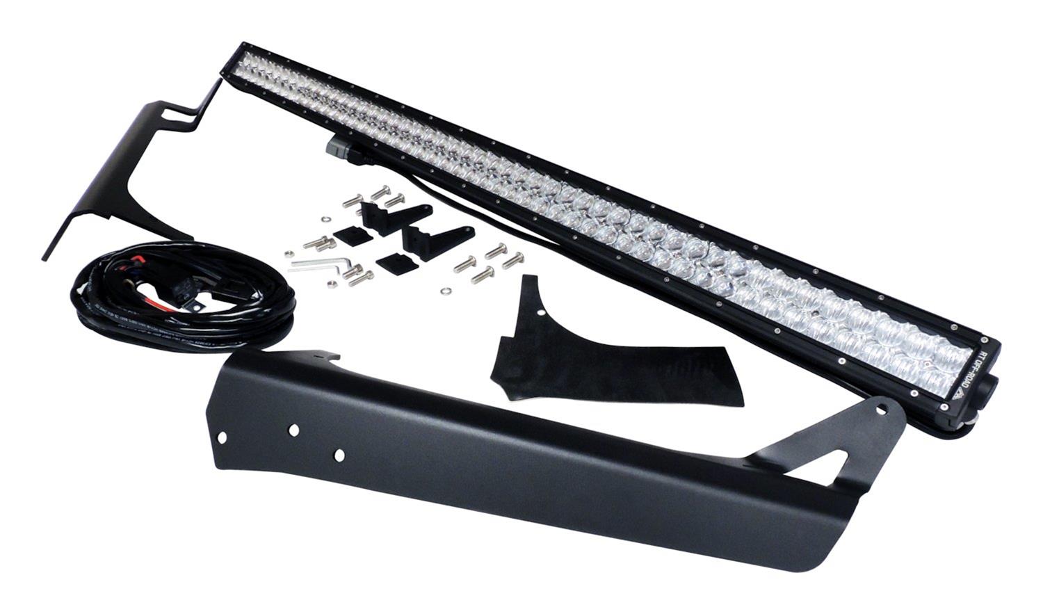 RT Off-Road Light Bars, Pods and Fog Lights RT28095 LED Bar & Bracket Kit, 50" LED Bar Windshield Bracket Kit for 1997-2006 Jeep TJ Wrangler thumbnail 3