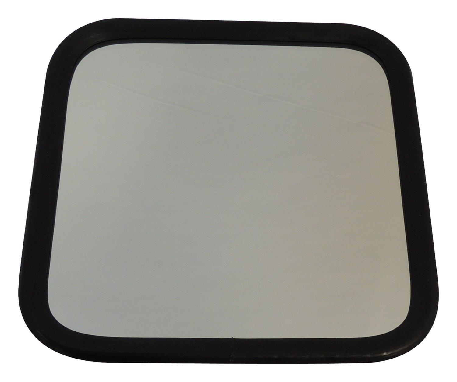 RT Off-Road Side Windshield Mirrors RT30017 View Mirror, Replacement, Square, Flat, Manual, Stainless Steel, Black Plastic Housing, Jeep, Each