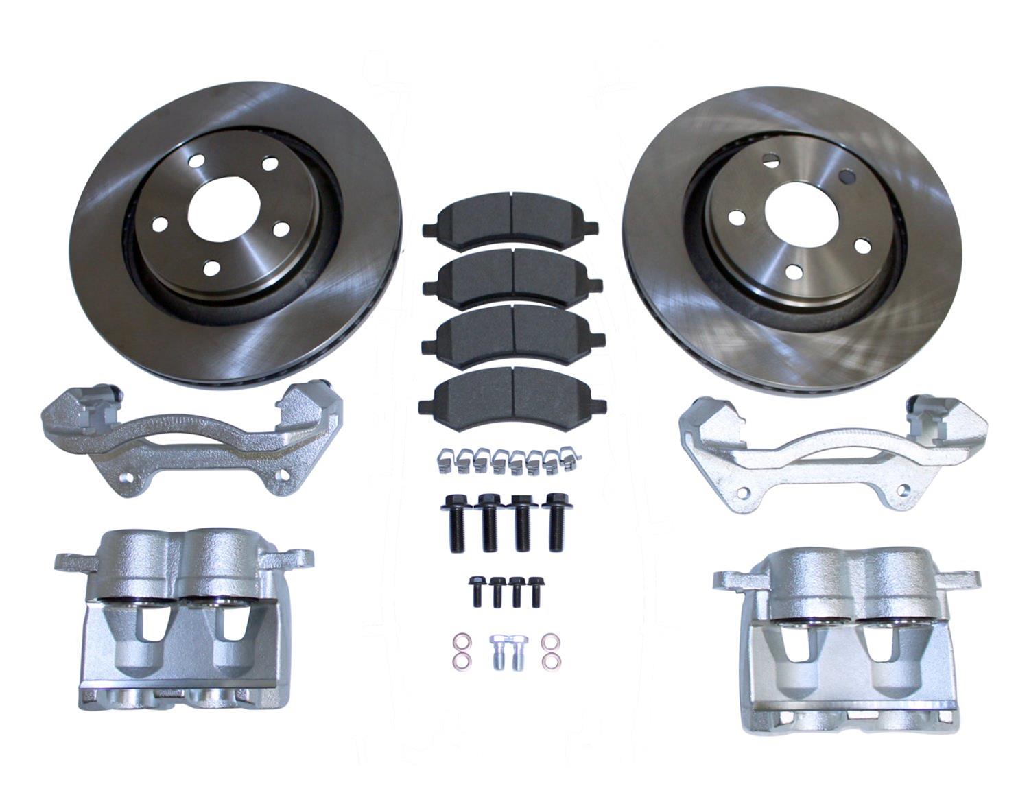 RT Off-Road Performance Brake Kits RT31046 Disc Brakes, Performance, Front, Solid Surface Rotors, 2-piston Calipers, Jeep, Kit