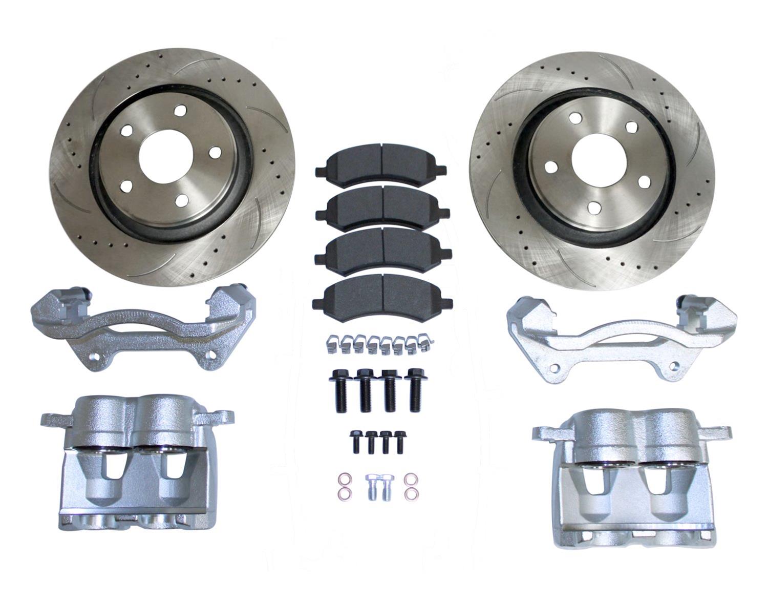 RT Off-Road Performance Brake Kits for 2007-2017 WRANGLER, 2018 WRANGLER JK - RT31047 Big Kit, Front, Rotors, Pads, Calipers, Brackets, Jeep, JK, Kit