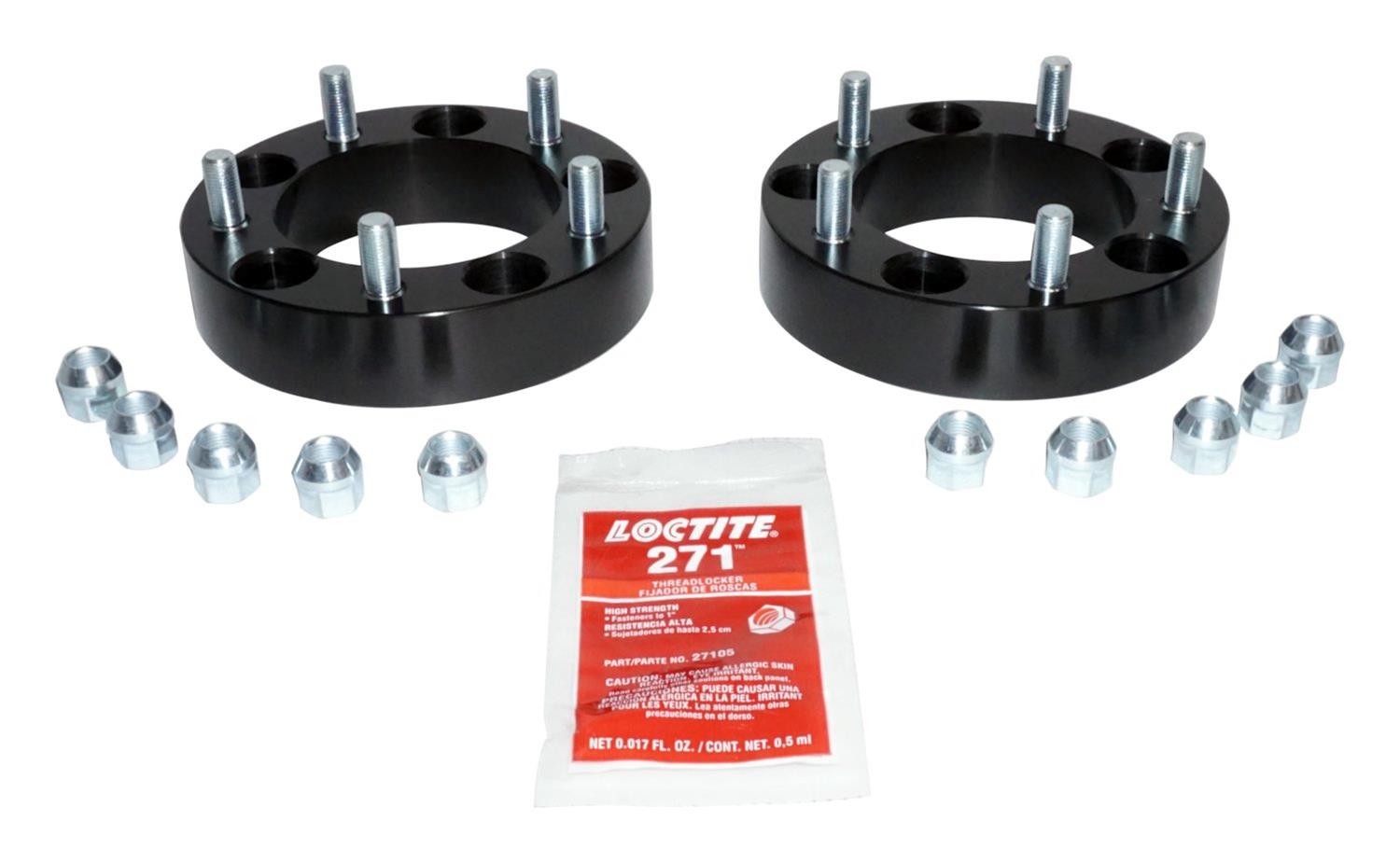 RT Off-Road Wheel Adapters RT32014 Adapter Black Set Jeep CJ (1976-1986) 1.5? Wide Spacer Set with a 5 on 5.5? Bolt Pattern; Includ