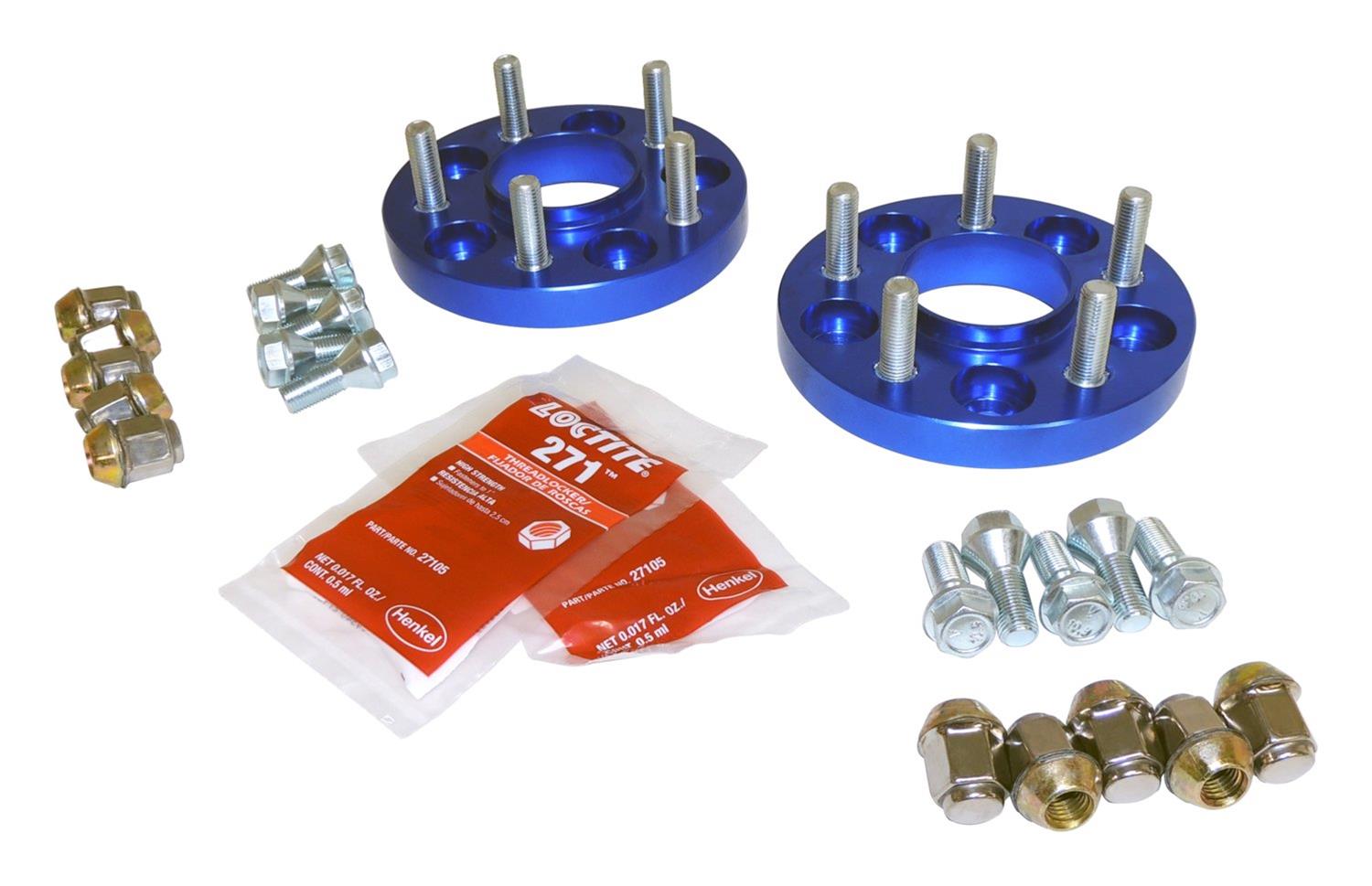 RT Off-Road 0.75 inch Wheel Spacers RT32015 Spacers, 0.750 in. Thickness, Aluminum, Blue Anodized, Jeep, Pair thumbnail 2