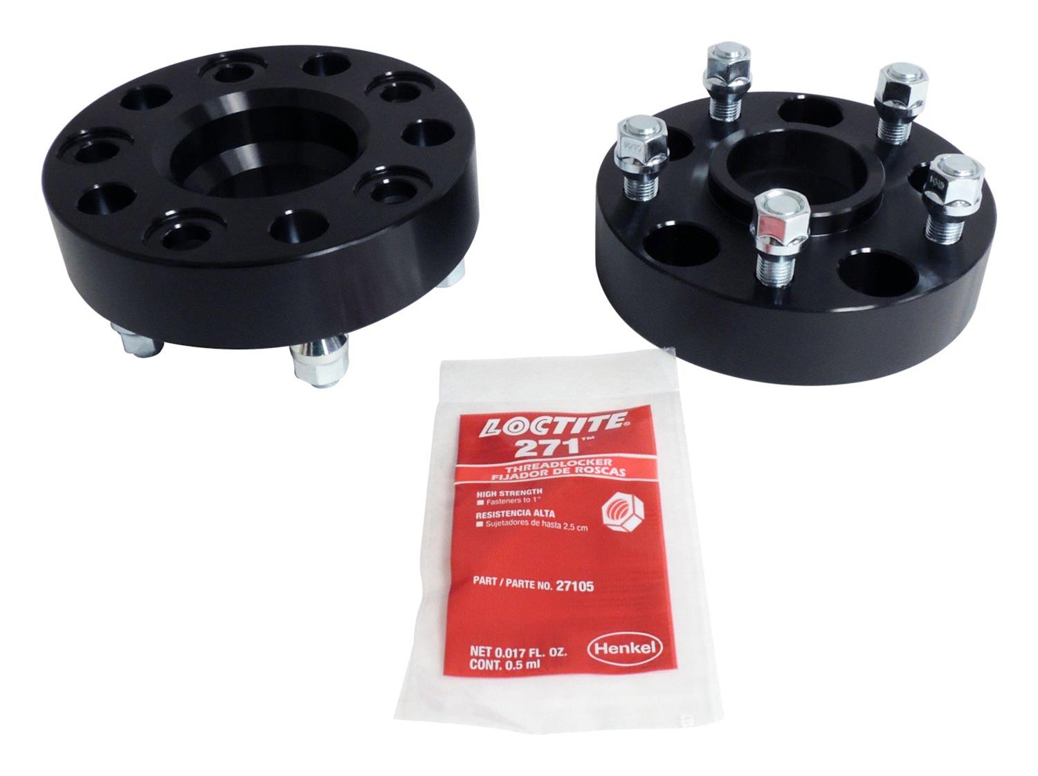 RT Off-Road 1.5 inch Wheel Spacers RT32019 Spacer, in. Thick, Aluminum, Black Anodized, 14mm x 1.50 RH Threads, Jeep, JL, JT, Pair thumbnail 3