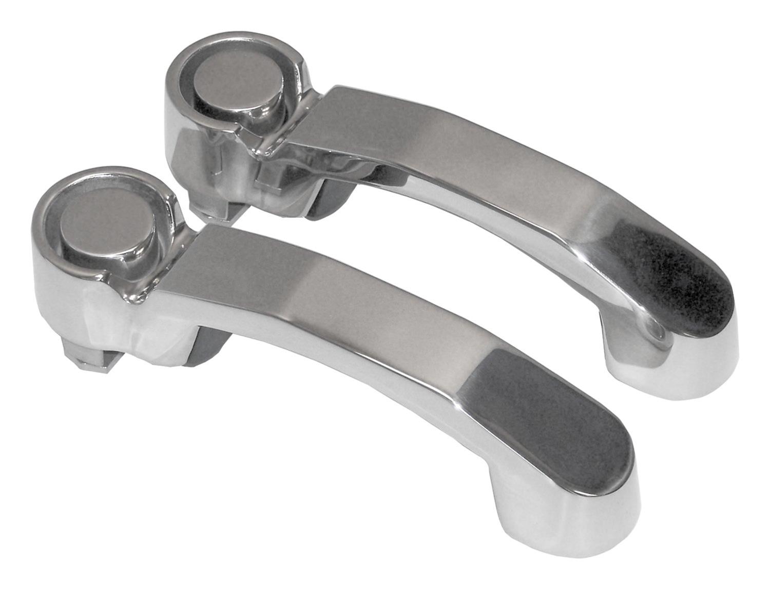 RT Off-Road Exterior Door Handles RT34003 Handles, Exterior, Stock Design, Stainless Steel, Polished, Dodge, Jeep, Pair