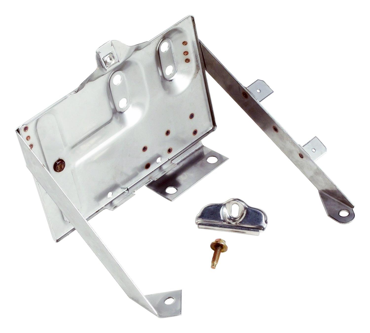 RT Off-Road Battery Boxes and Trays RT34020 Tray Kit, Stainless 1976-1986 Cj-5, Cj-7, Cj-8