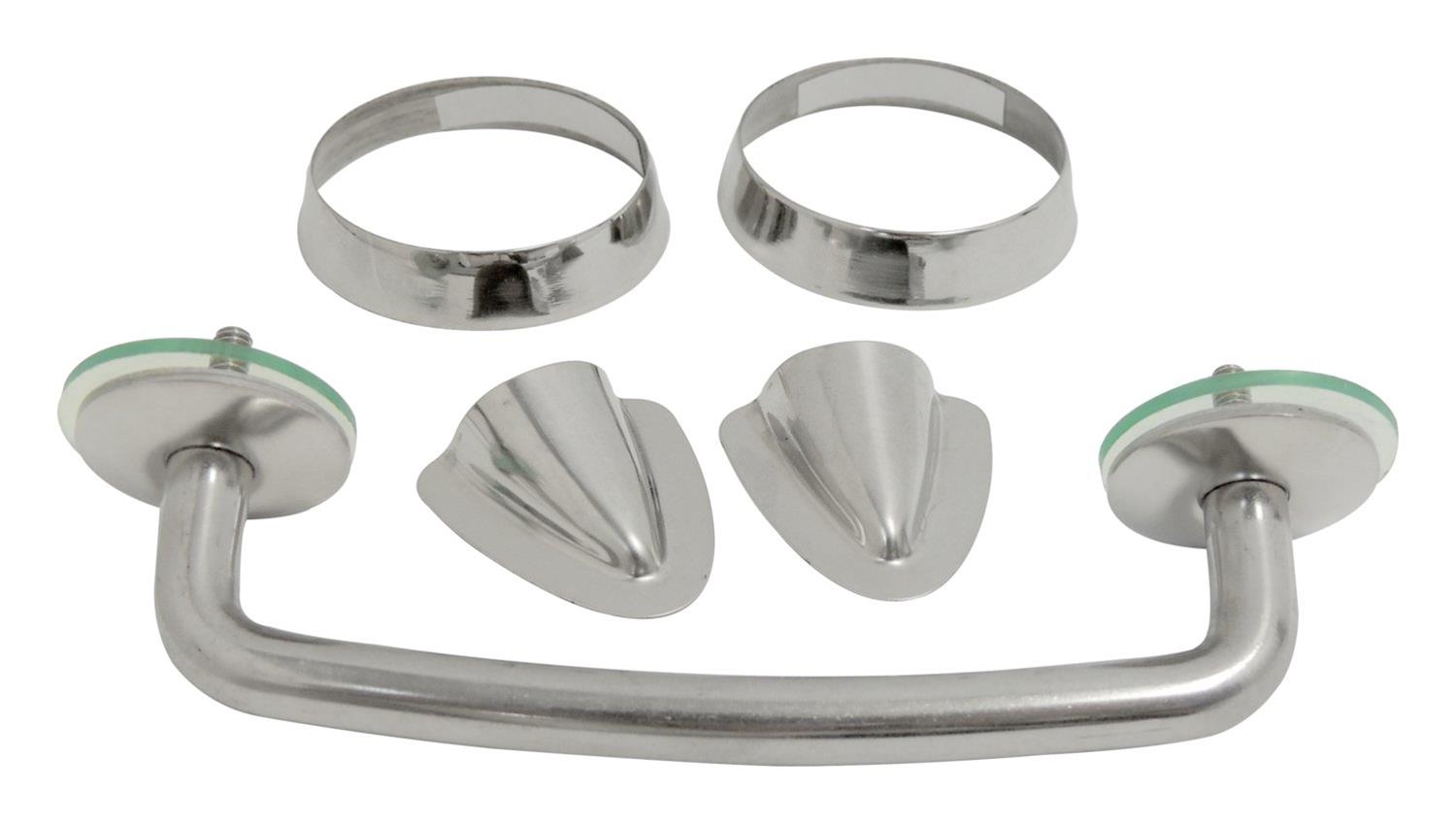 RT Off-Road Windshield Tie-Down Kits for 1998-2006 WRANGLER - RT34068 Tie-Downs, Stainless Steel, Polished, Jeep, Kit