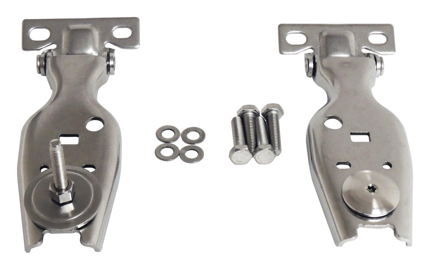 RT Off-Road Liftgate Hinges RT34104 Glass Hinge Kit, Stainless Steel Glass Hinge Kit For 2007-2018 Jeep JK Wrangler thumbnail 3