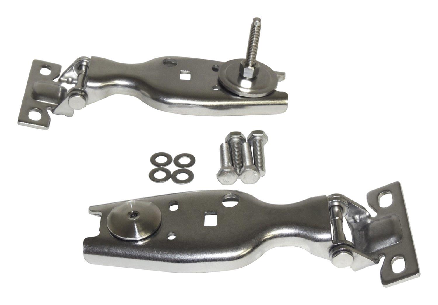 RT Off-Road Liftgate Hinges RT34104 Glass Hinge Kit, Stainless Steel Glass Hinge Kit For 2007-2018 Jeep JK Wrangler thumbnail 2