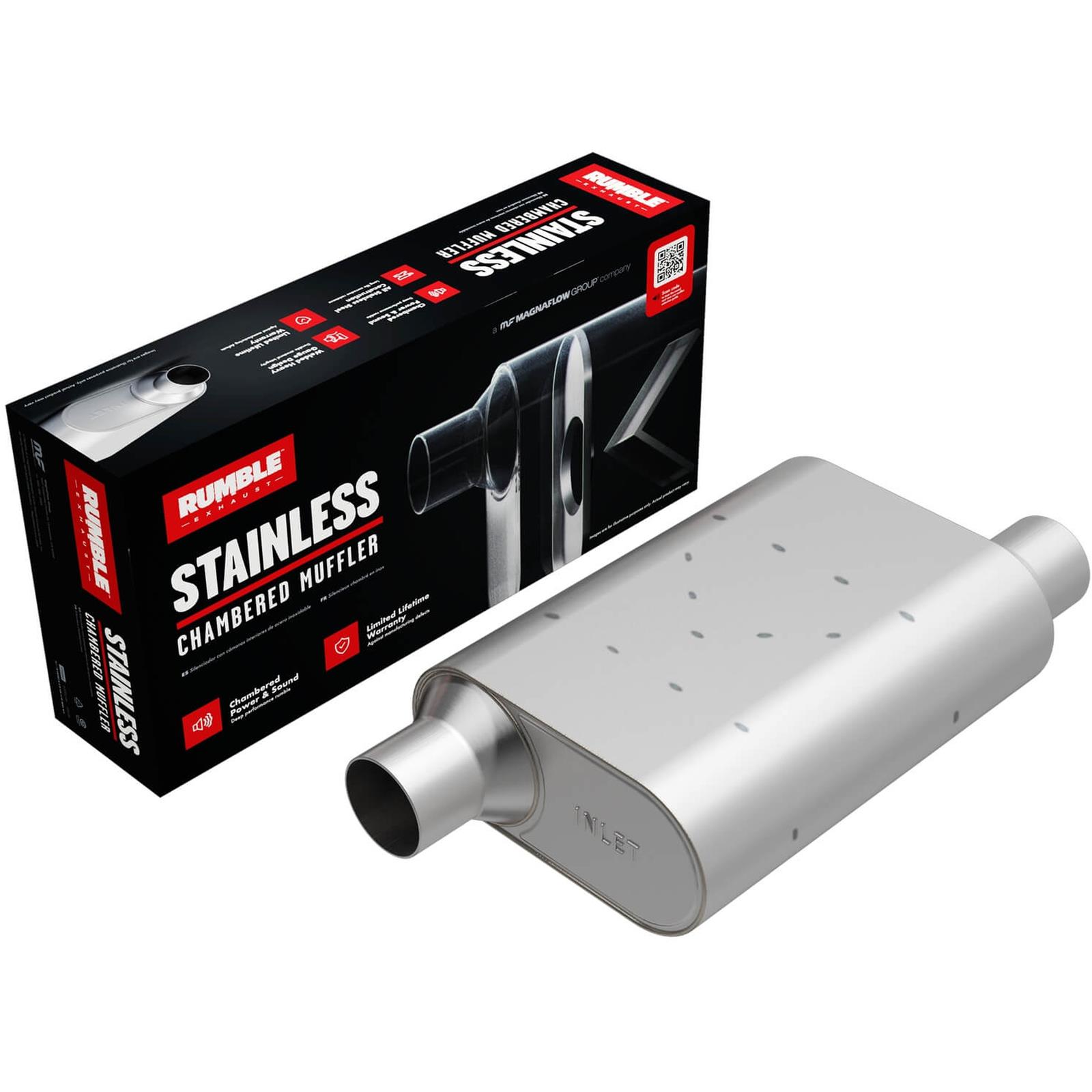MagnaFlow R32443 Rumble Muffler 2.25 MagnaFlow R32443 Rumble Muffler 2.25