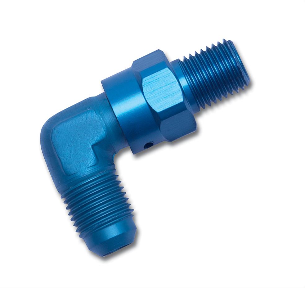 Russell Performance -10 AN 90 Degree Male to Male 1/2in Swivel NPT Fitting thumbnail 2