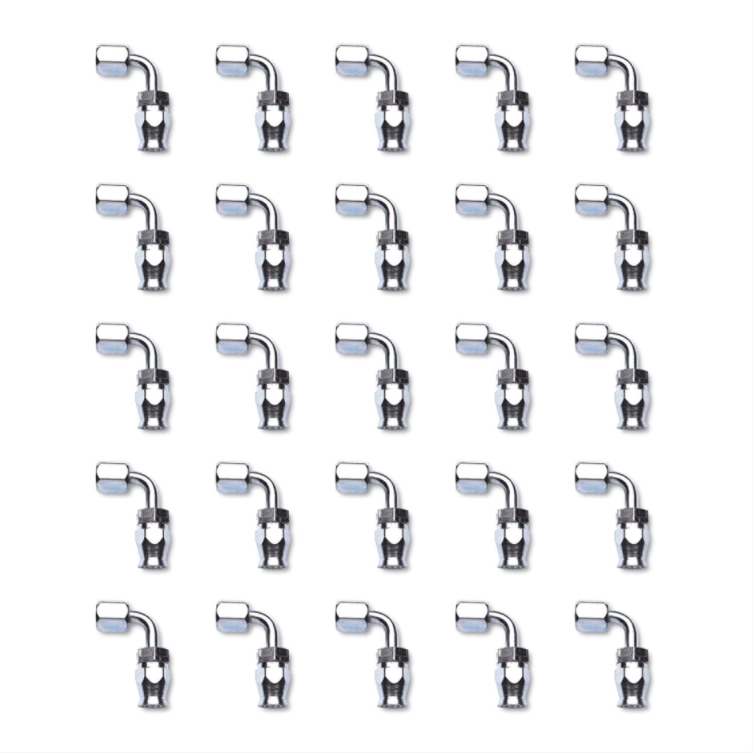 Russell Performance -6 AN Endura PowerFlex Power Steering 90 Degree Hose Ends(25 pcs.)