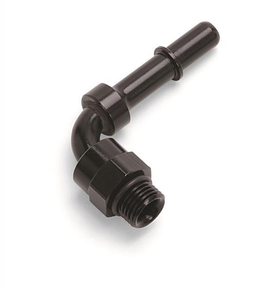 Russell Performance Adapter Fitting 3/8in SAE Quick Disconnect 90 DEG - Blk thumbnail 2