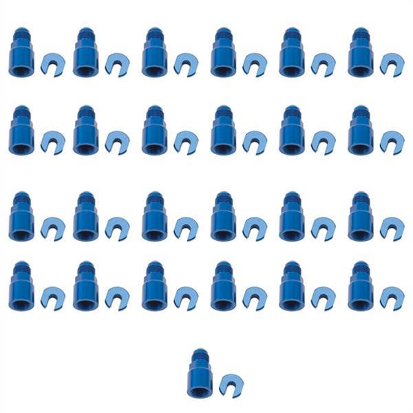 Russell Performance -6 AN Male to 3/8in SAE Quick-Disc Female EFI Adapter Fitting(Bulk Qty 25)-Blue thumbnail 2