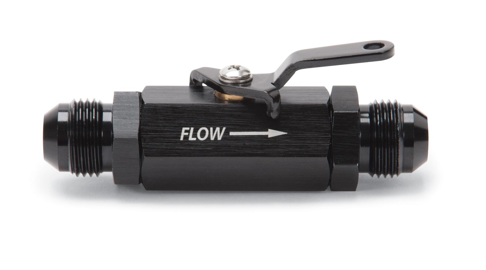 Russell Performance Shutoff Valve -8 AN Male Black Finish