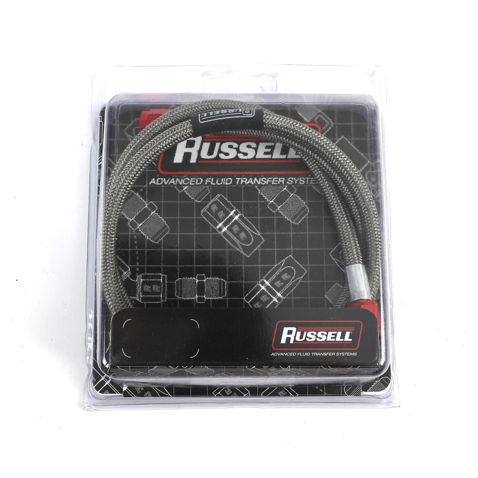 Russell Performance -4 AN 3-foot Pre-Made Nitrous and Fuel Line